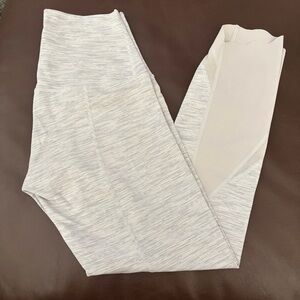 Lululemon Wunder Under Crop II *Roll Down Scallop Luxtreme 24" Nimbus - Size 4